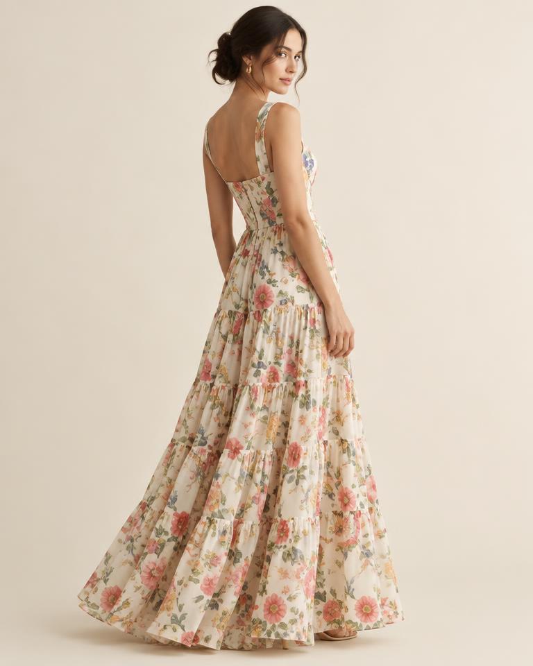 Liberta maxi dress — detail